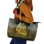 Angola Leather Tote Bag Savannah Wildlife and African Animal - African Pride
