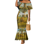 Angola Mermaid Dress Savannah Wildlife and African Animal - African Pride