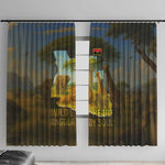 Angola Window Curtain Savannah Wildlife and African Animal - African Pride