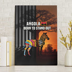 Angola Canvas Wall Art Sunset Zebra Design and African Nature - African Pride