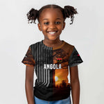 Angola Kid T shirt Sunset Zebra Design and African Nature - African Pride