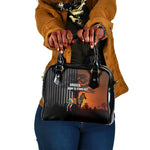 Angola Shoulder Handbag Sunset Zebra Design and African Nature - African Pride