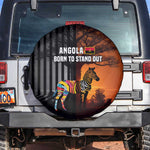 Angola Spare Tire Cover Sunset Zebra Design and African Nature - African Pride