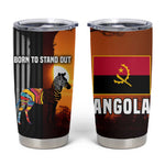 Angola Tumbler Cup Sunset Zebra Design and African Nature - African Pride