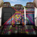 Angola Back Car Seat Cover Multicolor Tribal Design and Vibrant Lion - African Pride
