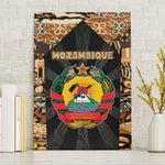 Mozambique Canvas Wall Art Black Brown Tribal Design - African Pride
