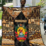 Mozambique Quilt Black Brown Tribal Design - African Pride