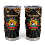 Mozambique Tumbler Cup Black Brown Tribal Design - African Pride