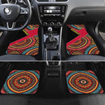 Mozambique Car Mats Red Black Geometric Design and Tribal Pattern - African Pride