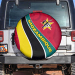 Mozambique Spare Tire Cover Red Yellow Green Wave Design - African Pride