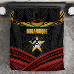 Mozambique Bedding Set Black Red Tribal Design Map - African Pride