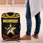 Mozambique Luggage Cover Black Red Tribal Design Map - African Pride