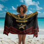 Mozambique Sarong Black Red Tribal Design Map - African Pride