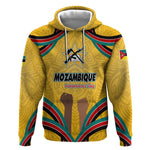 Mozambique Hoodie Yellow Red Green Swirl Independence Day - African Pride