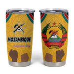 Mozambique Tumbler Cup Yellow Red Green Swirl Independence Day - African Pride