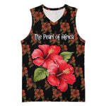Uganda Basketball Jersey - Hibiscus Flower Pattern and The Pearl of Africa Text - African Pride