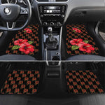 Uganda Car Mats - Hibiscus Flower Pattern and The Pearl of Africa Text