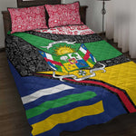 Central African Republic Quilt Bed Set Multicolor Tribal Design - African Pride