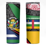Central African Republic Skinny Tumbler Multicolor Tribal Design - African Pride