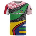 Central African Republic T shirt Multicolor Tribal Design - African Pride