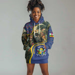 Central African Republic Hoodie Dress Jungle Animal - African Pride