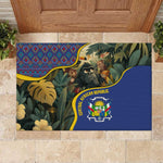 Central African Republic Rubber Doormat Jungle Animal - African Pride