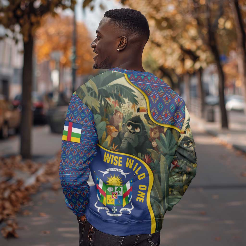 Central African Republic Sweatshirt Jungle Animal - African Pride