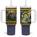 Central African Republic Tumbler With Handle Jungle Animal - African Pride