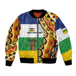Central African Republic Bomber Jacket Baobab and Flag - African Pride