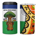 Central African Republic 4 in 1 Can Cooler Tumbler Baobab and Flag - African Pride