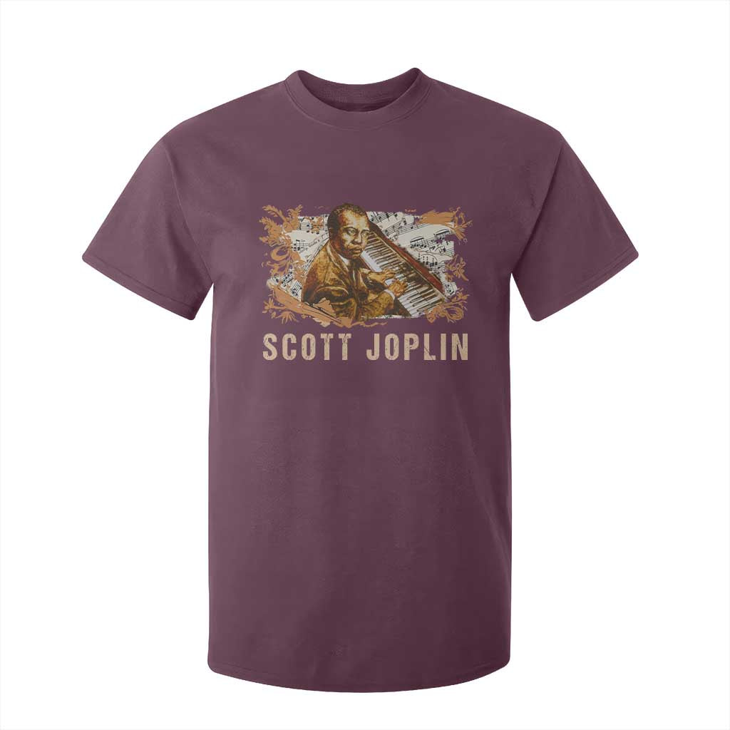 Scott Joplin T Shirt For Kid Afro Classical Music Composer Black History