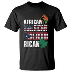 African American Puerto Rican Pride T Shirt