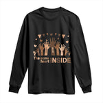 Black Civil Rights Long Sleeve Shirt We Can Be Different On The Outside But We Have The Same Heart Black History Month