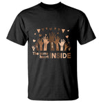 Black Civil Rights T Shirt We Can Be Different On The Outside But We Have The Same Heart Black History Month