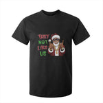 Funny Black Santa Xmas Hiphop T Shirt For Kid They Not Like Us African American Christmas