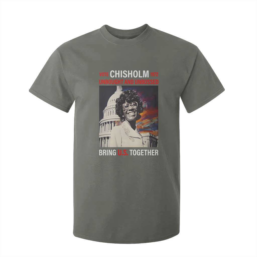 Shirley Chisholm T Shirt For Kid Unbought And Unbossed Bring U.S. Together BHM Melanin