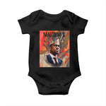 Malcolm X Baby Onesie King Hip Hop Aesthetic Art Black Civil Rights