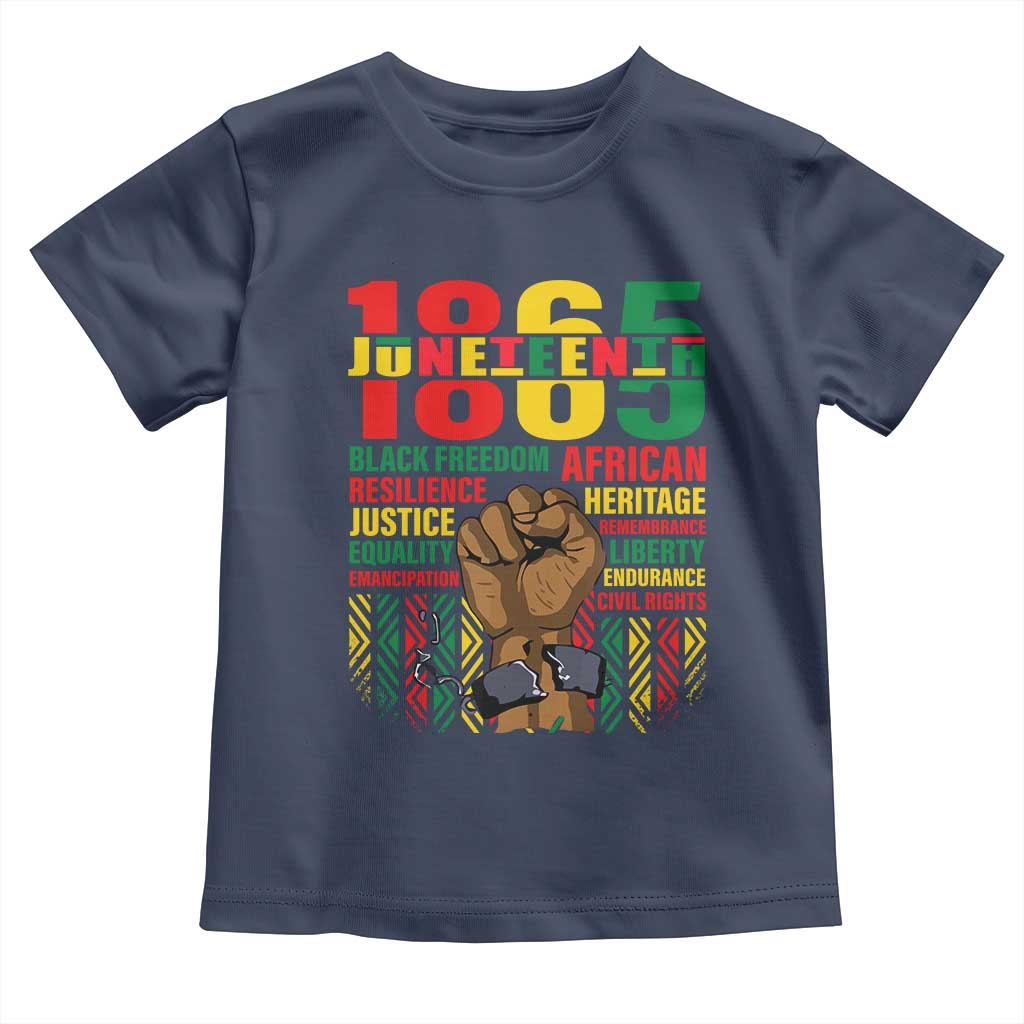 1865 Juneteenth Baby Shirt Black Freedom African Resilience Remembrance