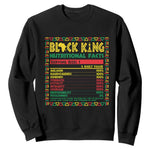 Juneteenth Sweatshirt Black King Nutritional Facts African American