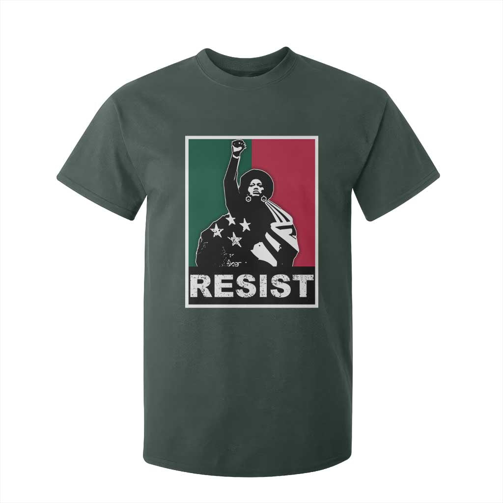 Resist Angela Davis T Shirt For Kid Black Panther Party History Civil Rights