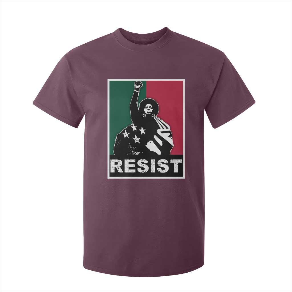 Resist Angela Davis T Shirt For Kid Black Panther Party History Civil Rights