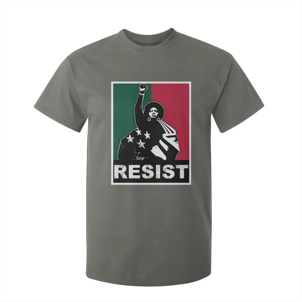 Resist Angela Davis T Shirt For Kid Black Panther Party History Civil Rights