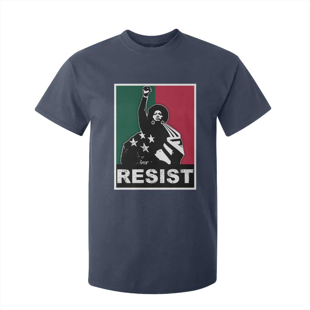 Resist Angela Davis T Shirt For Kid Black Panther Party History Civil Rights