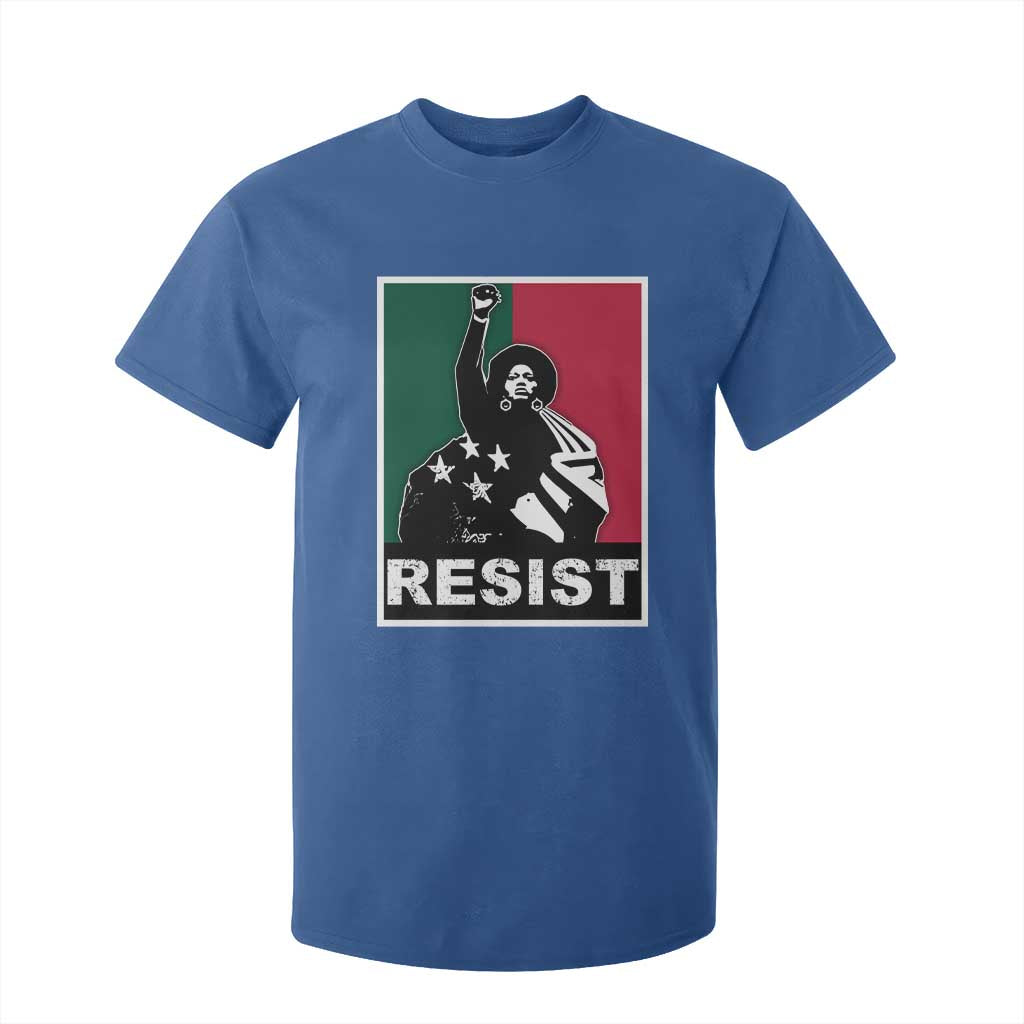 Resist Angela Davis T Shirt For Kid Black Panther Party History Civil Rights