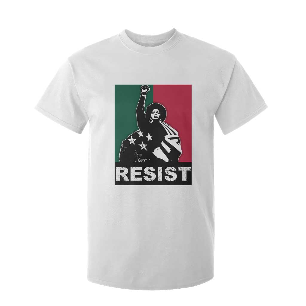 Resist Angela Davis T Shirt For Kid Black Panther Party History Civil Rights