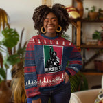 Resist Angela Davis Ugly Christmas Sweater Black Panther Party History Civil Rights