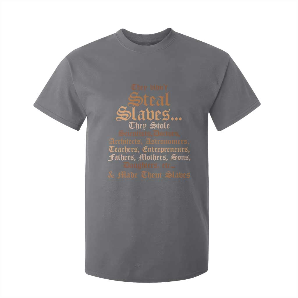 They Didn't Steal Slaves Black History T Shirt For Kid Juneteenth Black Freedom - African Pride