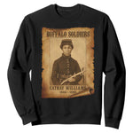 Cathay Williams Sweatshirt Buffalo Soldier First African American Female Soldier - African Pride
