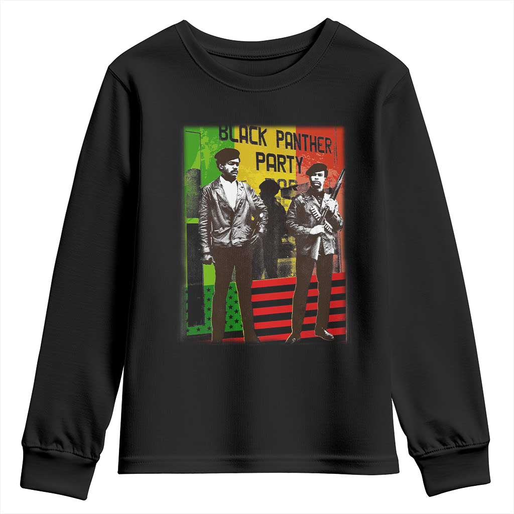Vintage Black Panther Party Hoodie Black History Self Defense Huey Newton Bobby Seale TS10