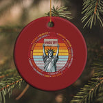 Statue of Liberty Hands Off Protest Christmas Ornament Resist Resistance - African Pride